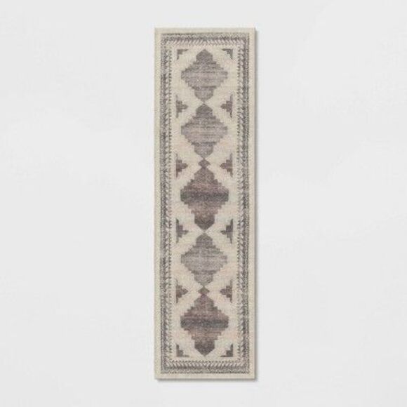 Threshold Other - Open Box - Threshold - 2'x7' Washable Runner Cromwell Printed Persian Sty Tan